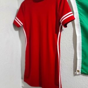 Red sporty dress